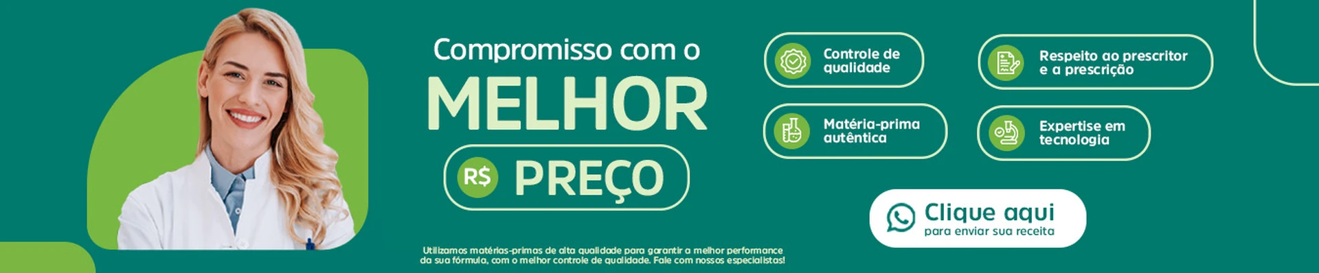 Compromisso com o melhor preco
