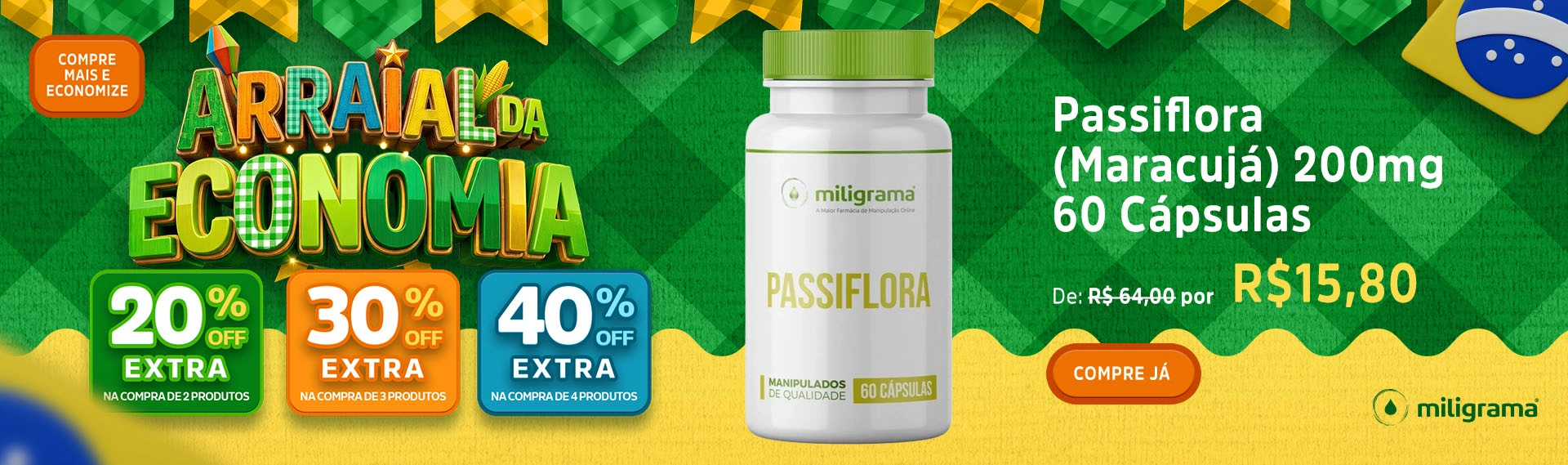 Banner - Principal - Arraial da Economia | Passiflora