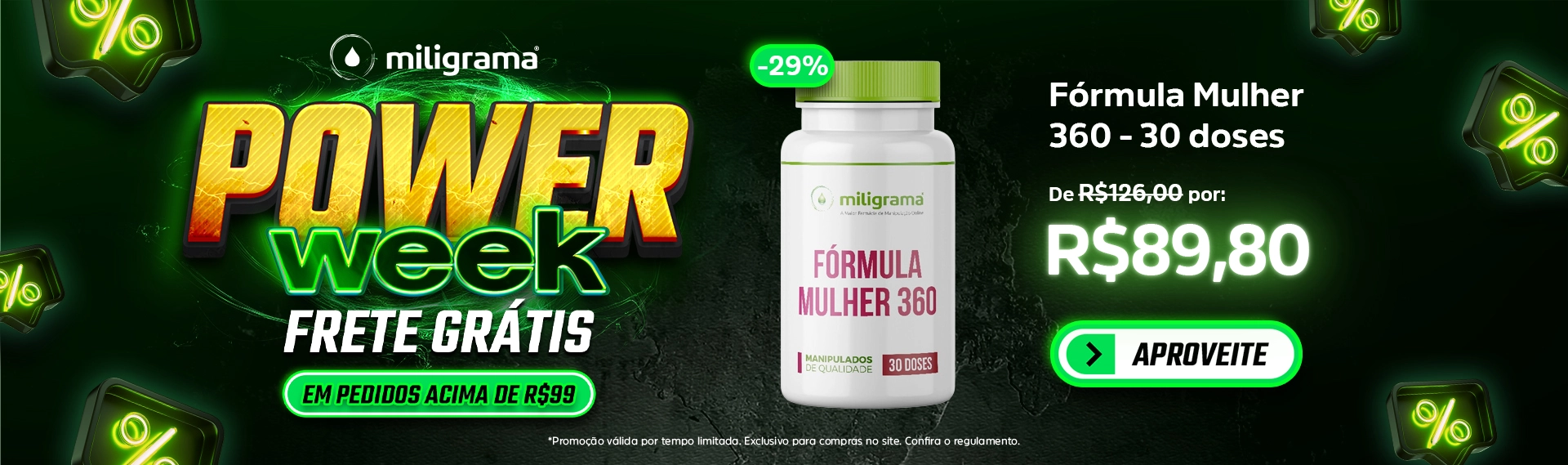 Banner - Principal - Powe Week - MULHER 360