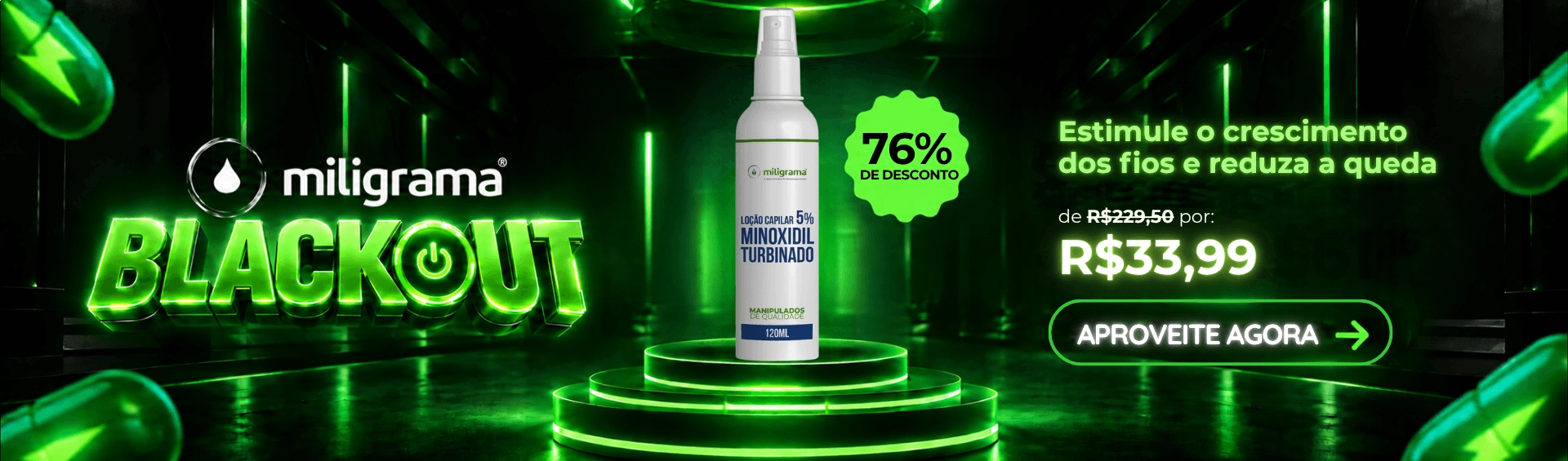 BLACKOUT | MINOXIDIL TURBINADO 120 ML
