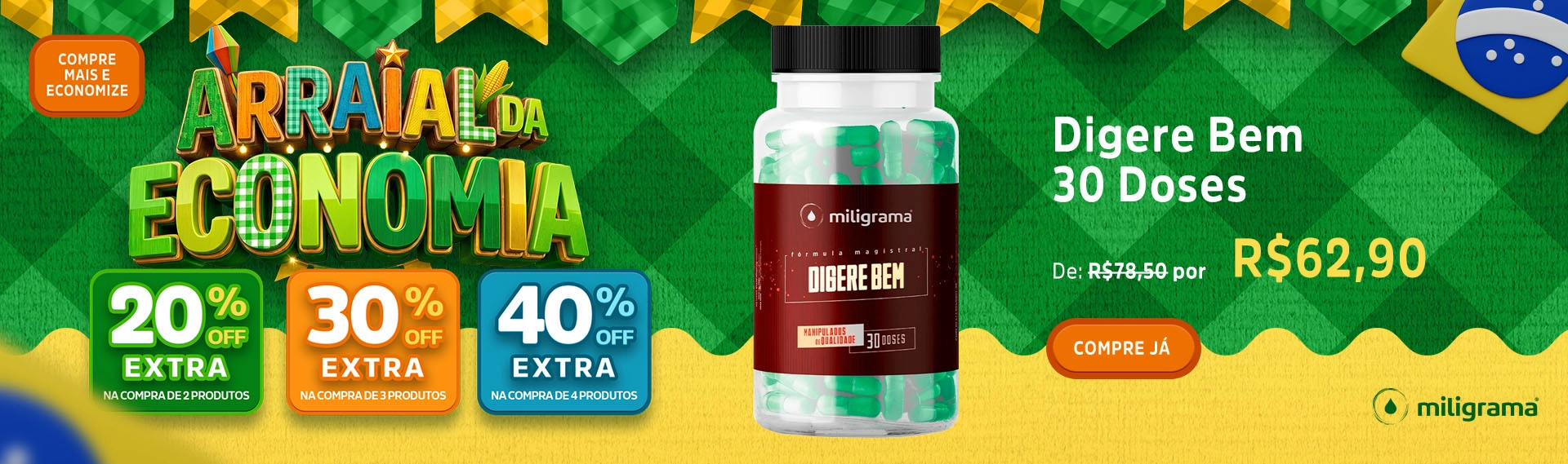 Banner - Principal - Arraial da Economia | Digere Bem