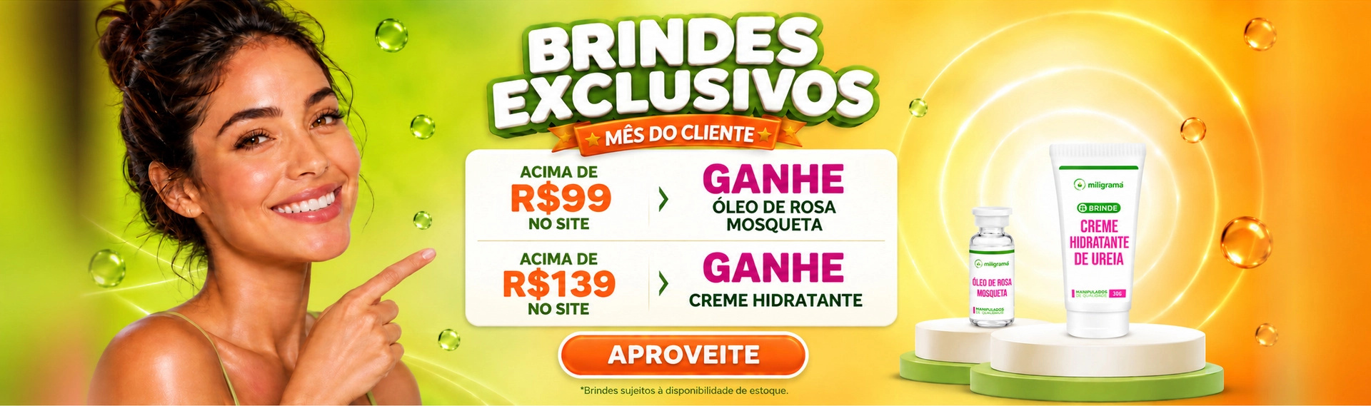 BRINDES CREME E OLEO