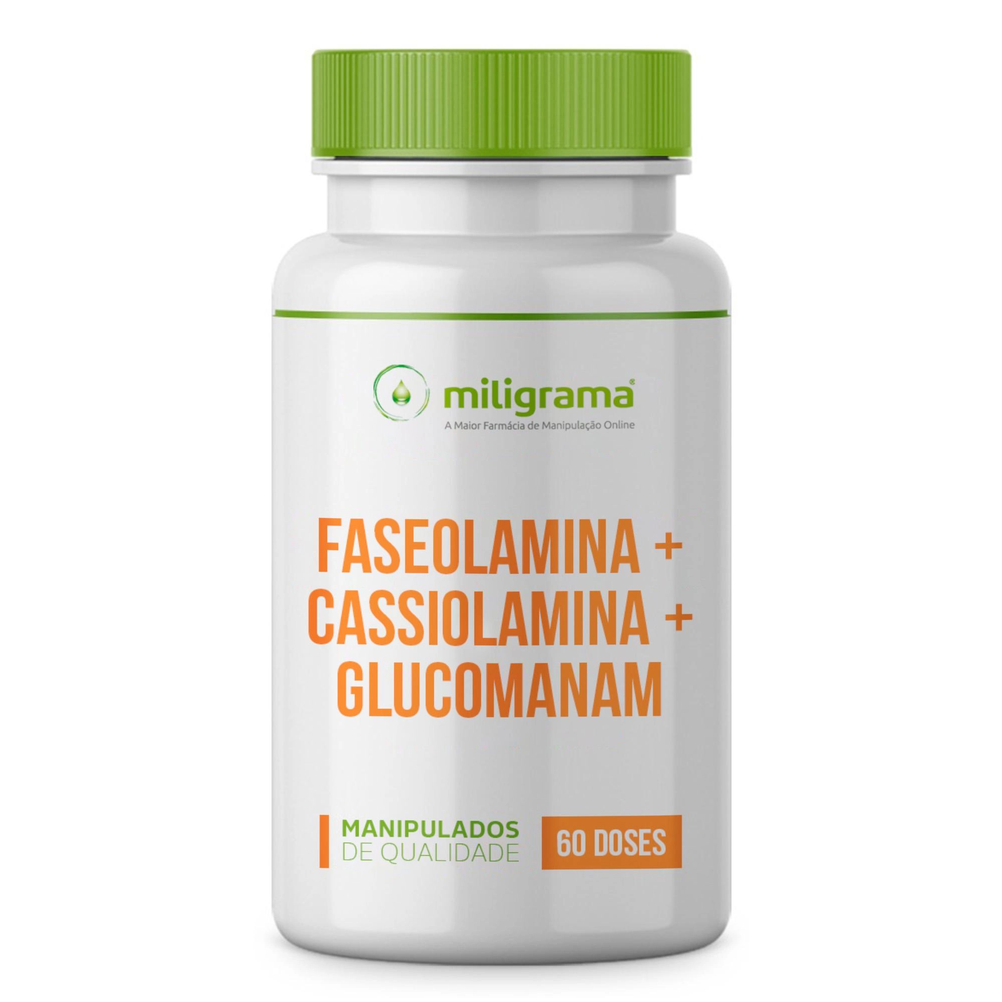 Faseolamina + Cassiolamina + Glucomanam 60 doses