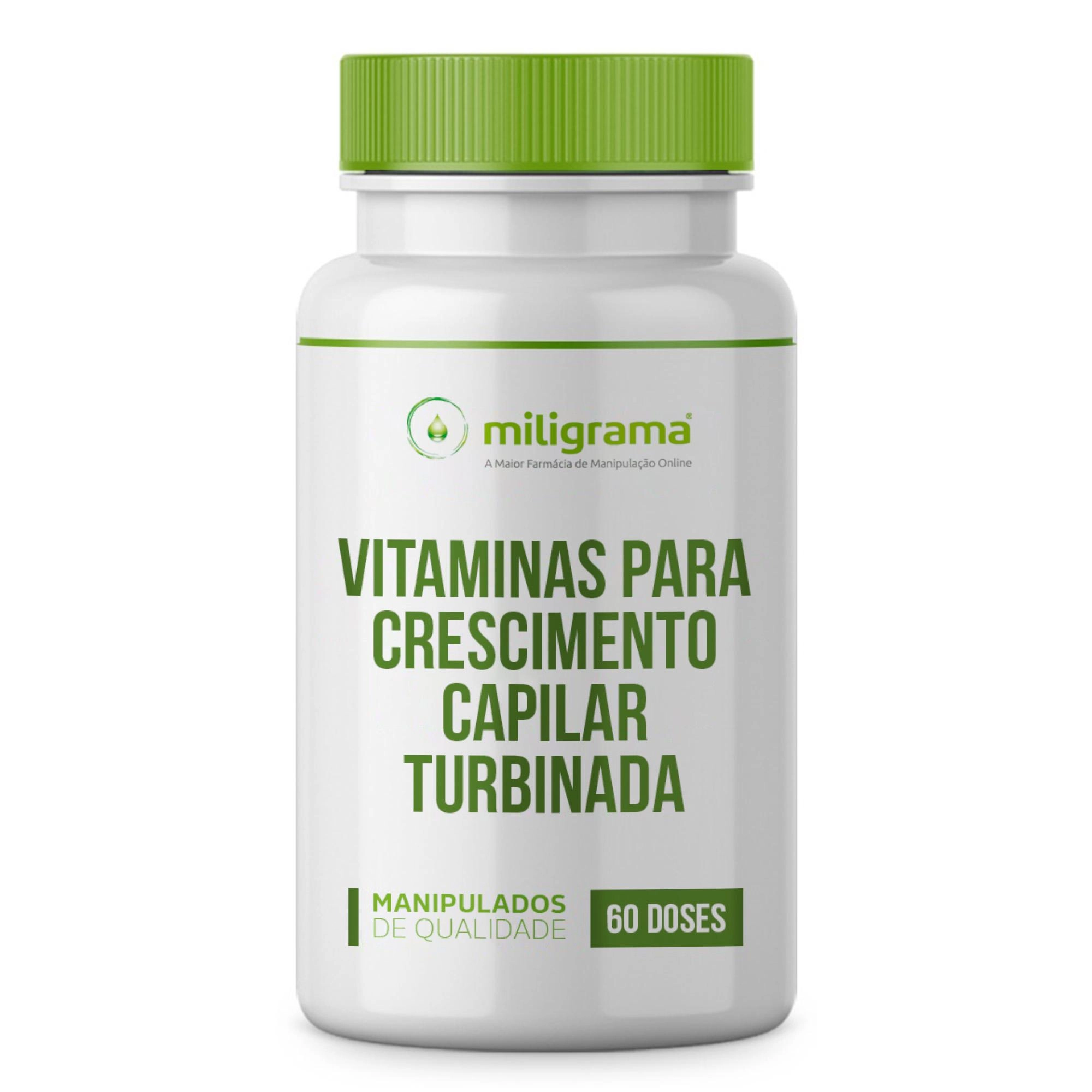 Vitaminas Para Crescimento Capilar Turbinada 60 Doses
