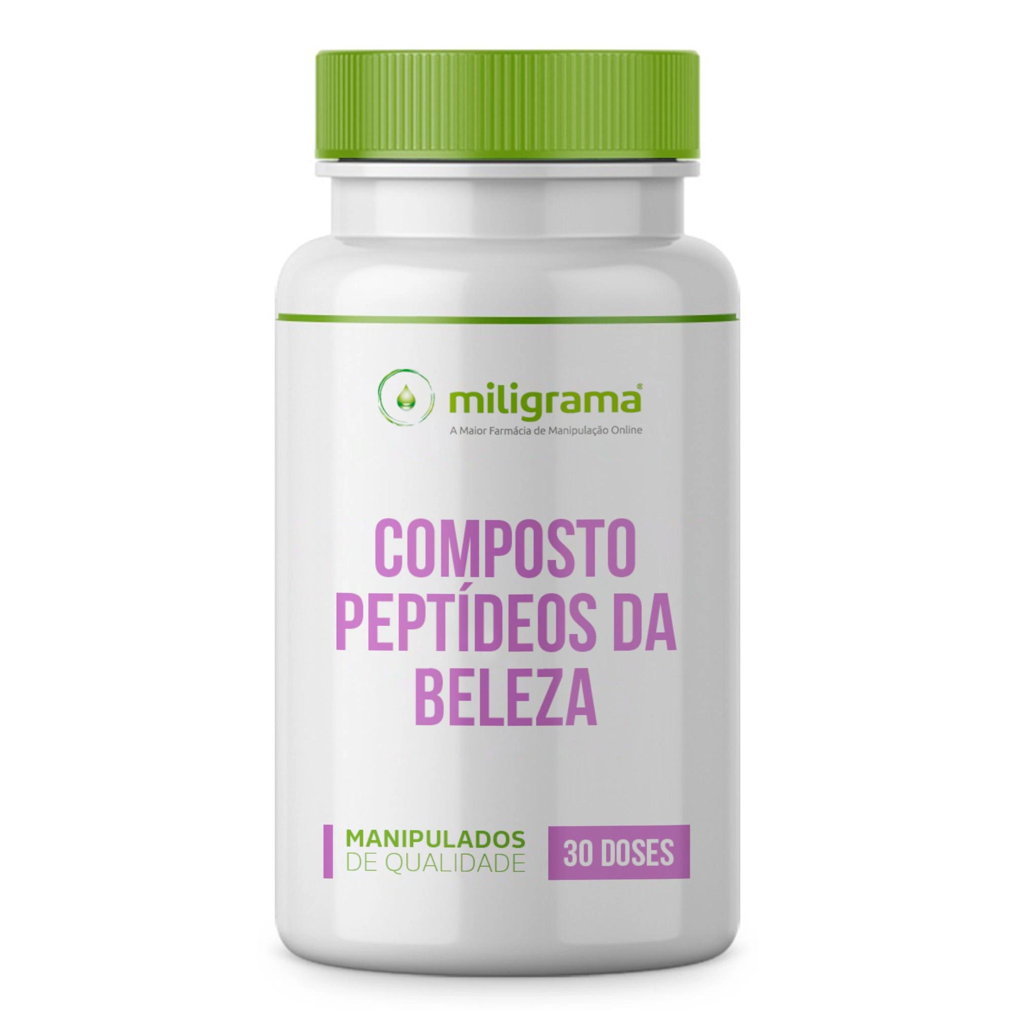 Composto Peptídeos da Beleza 30 doses Composto Peptídeos da Beleza 30 doses