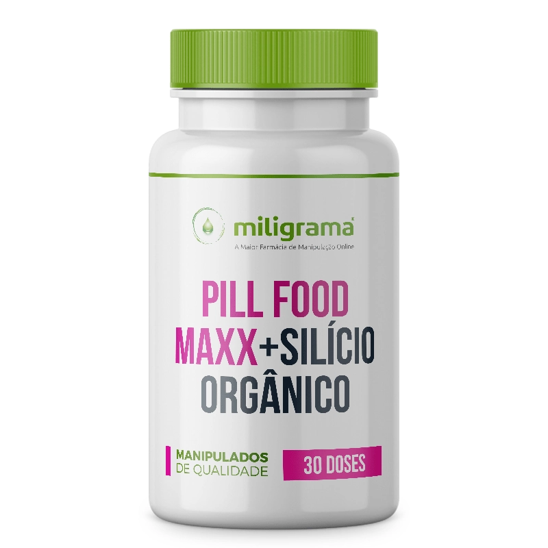 Pill Food Maxx Turbinado com Silicio Orgânico 30 Doses